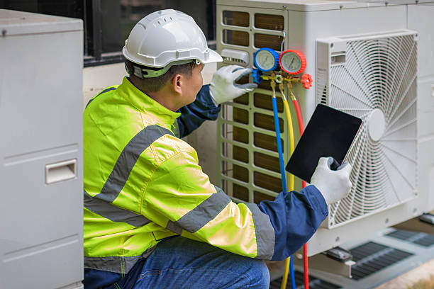 Professional Hvac technician working in Attleboro, MA